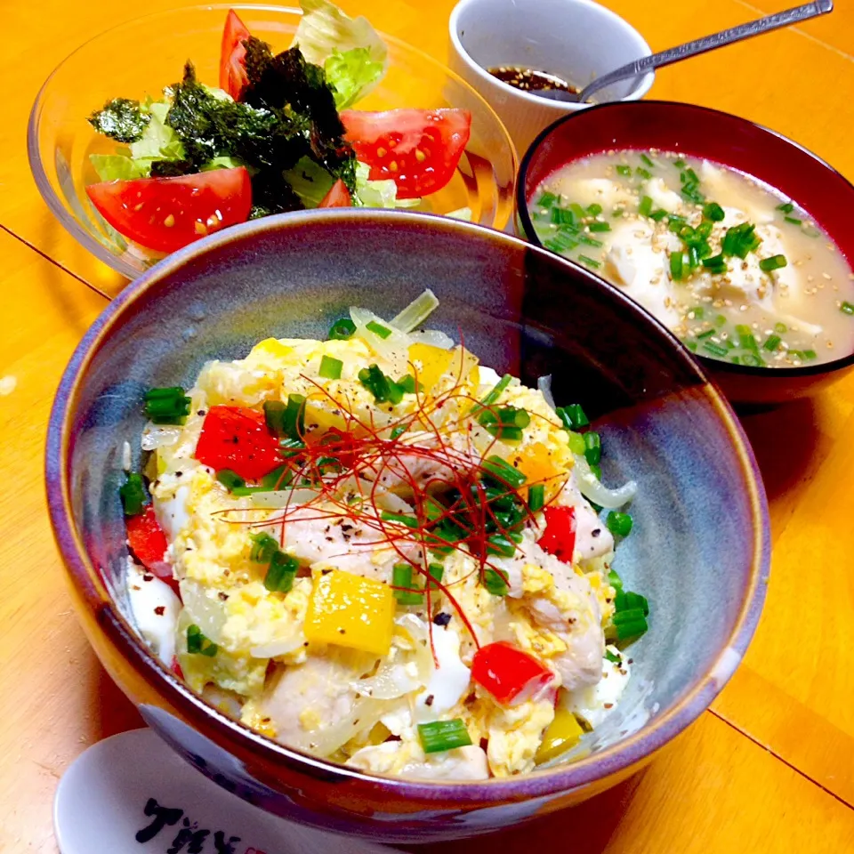 中華風親子丼|カウンター嬢さん