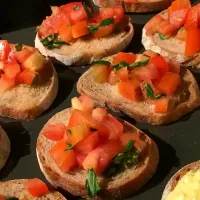 Snapdishの料理写真:Tomato bruschetta