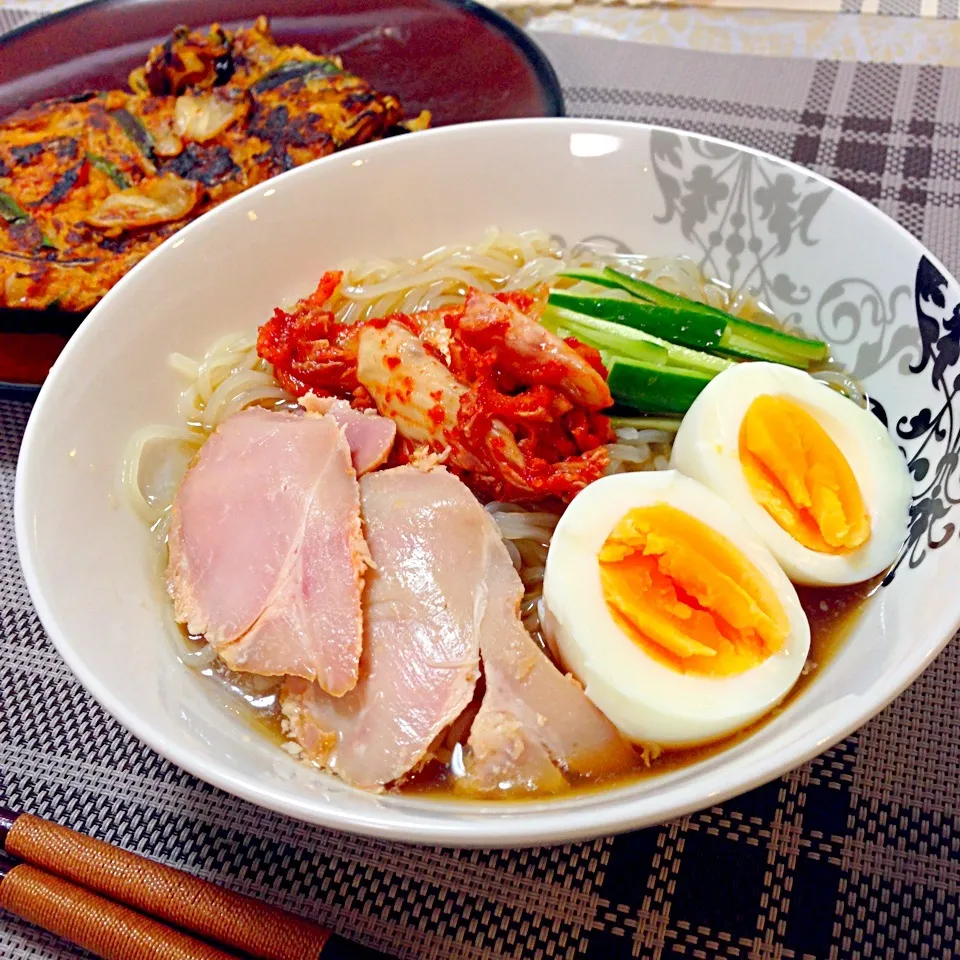 盛岡冷麺、じゃがいもちぢみ|sayoさん