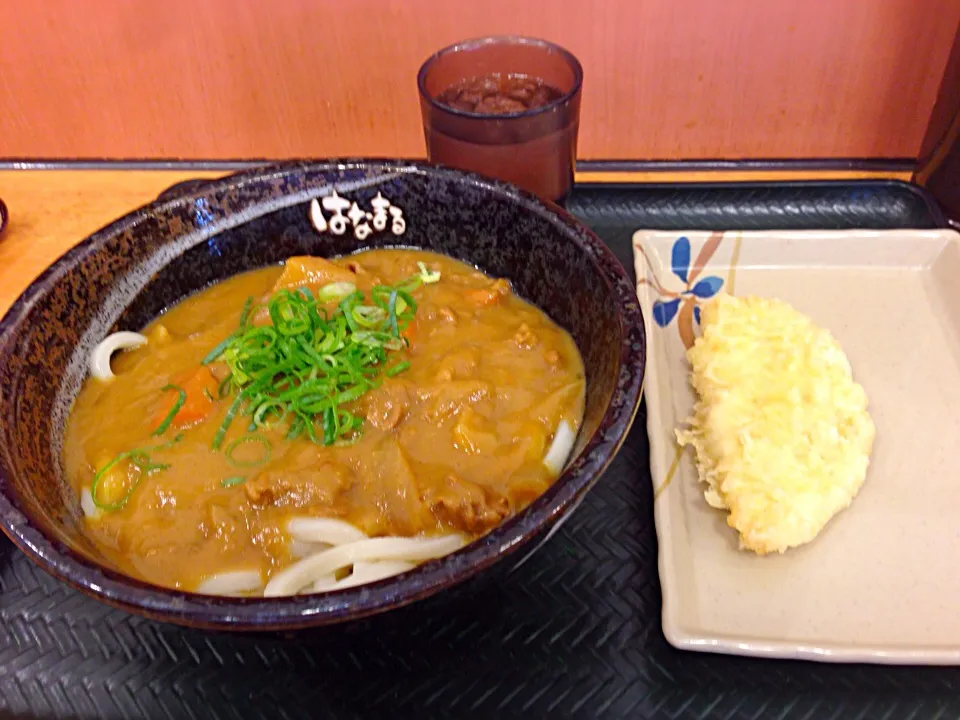 カレーうどん＋とり天|古山さん