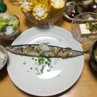 Snapdishの料理写真:さんま定食〜|海善由佳さん