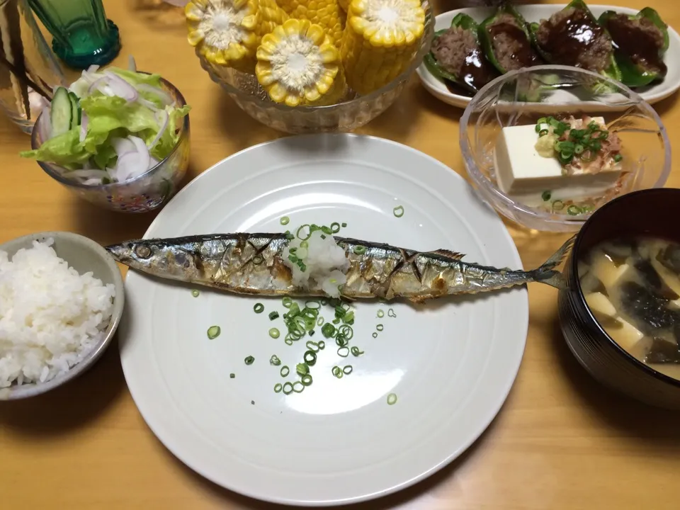 Snapdishの料理写真:さんま定食〜|海善由佳さん