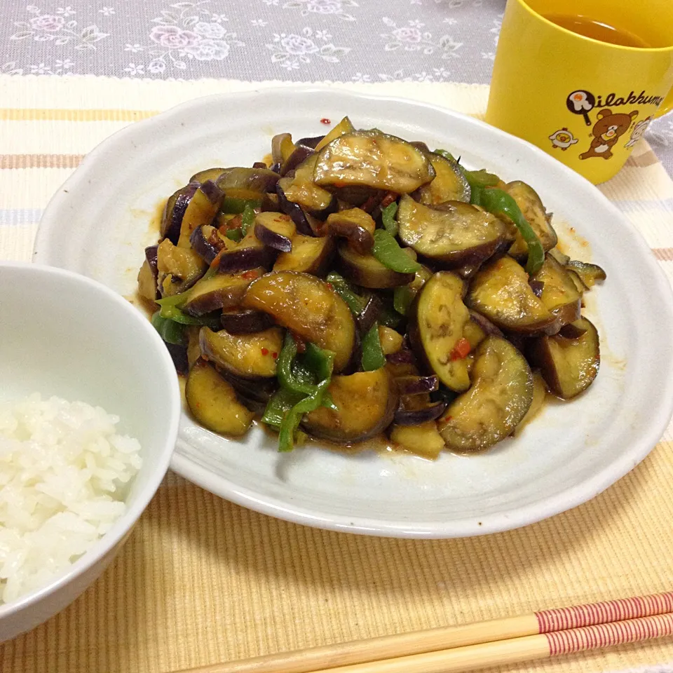 茄子と肉味噌炒め|瑞歩さん