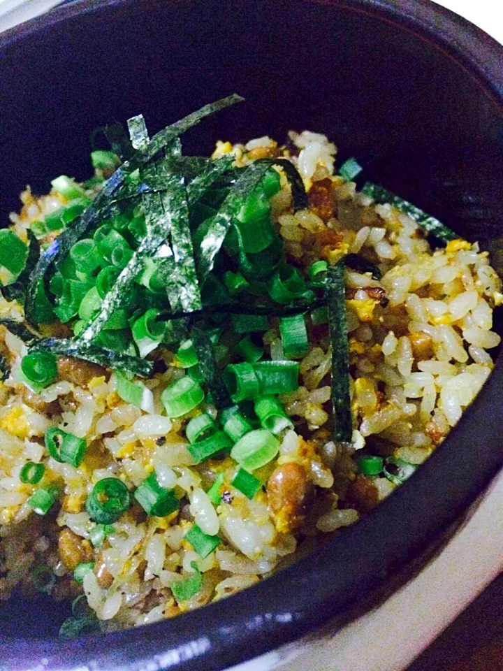 醤油麹で納豆炒飯♪|inoさん