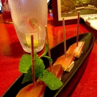 Snapdishの料理写真:ゆべしとチーズ|Takahashi Masahikoさん