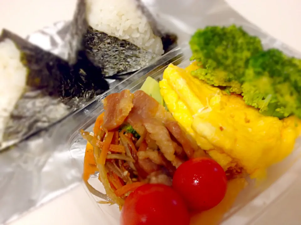 Snapdishの料理写真:20140704🚅旦那さんの新幹線内でのお弁当|akiyo22さん