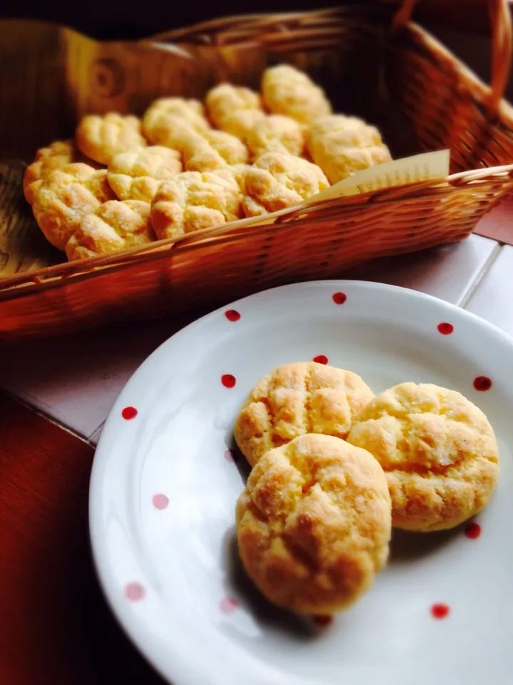 久々投稿😅ＨＭで簡単メロンパンクッキー🍈メロンの味はしないよ（笑）|ecoさん