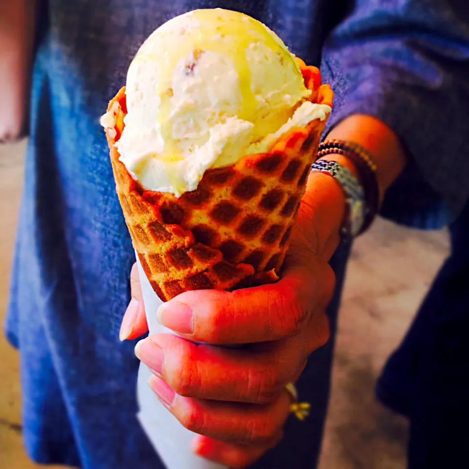 Snapdishの料理写真:San Francisco- Olive Oil Lavender Ice cream|Sarah Mahoneyさん