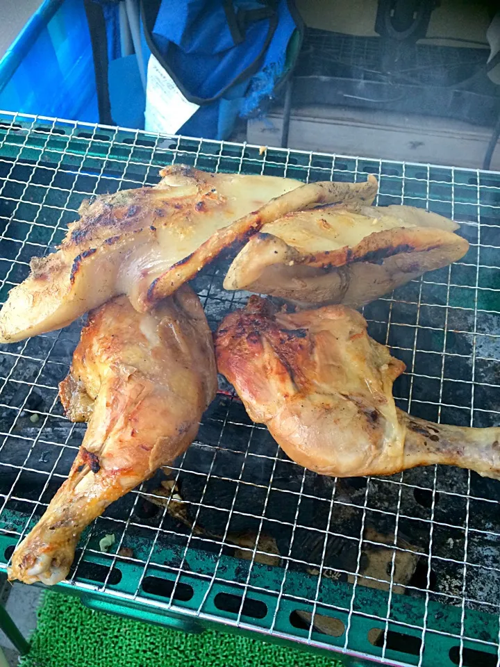 Snapdishの料理写真:Chicken bbq and sisig|bowssyさん