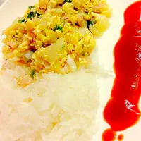 Snapdishの料理写真:scrambled egg with fermented pork|pimmy99さん