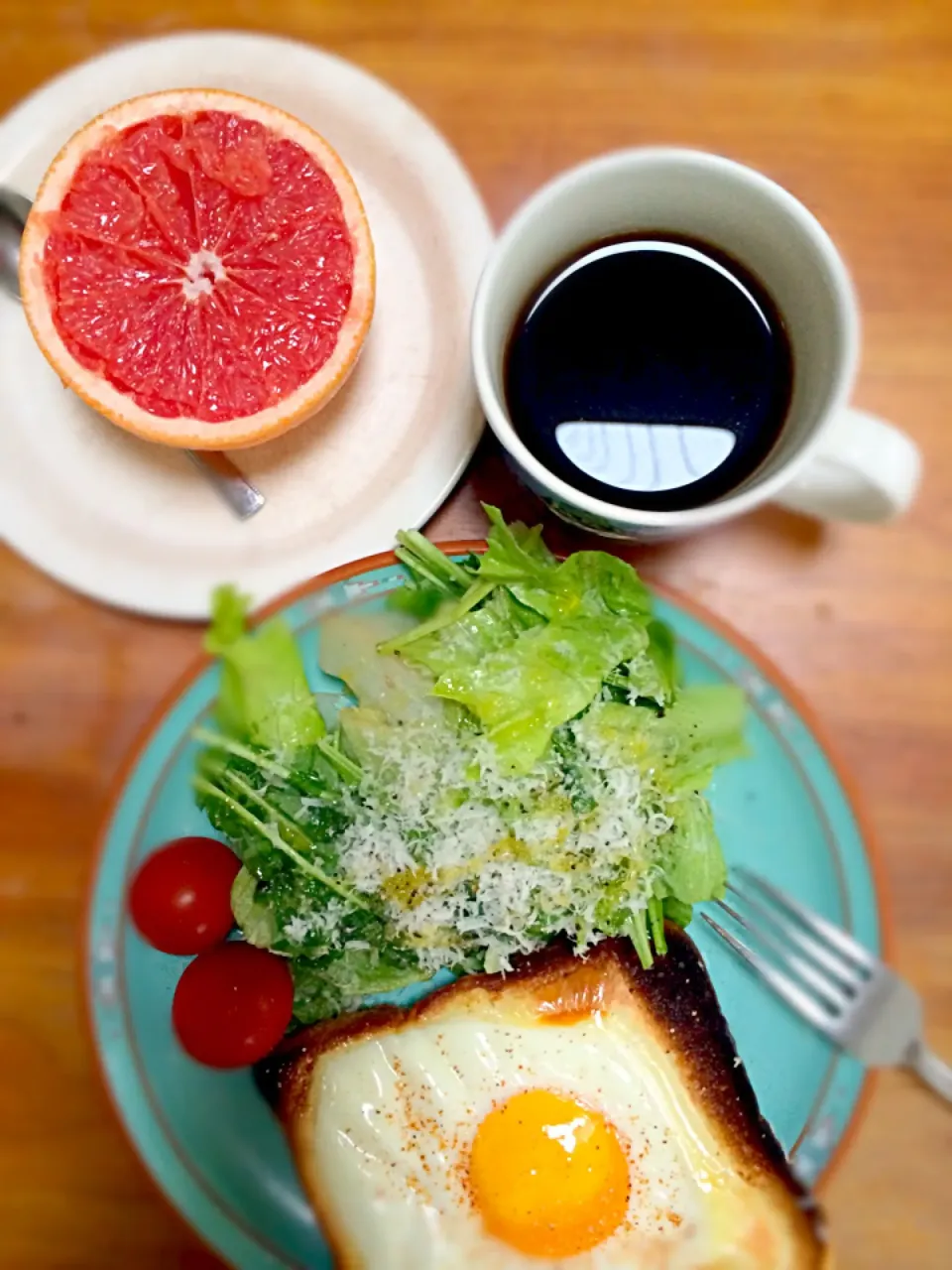 焦がしたパンも美味しい朝食|vegepannaさん