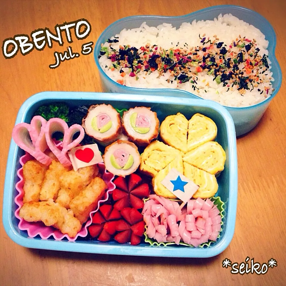 次女のお弁当☆ 2014.7.5|*seiko*さん