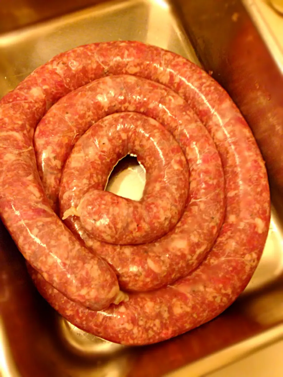 Snapdishの料理写真:ガーリックソーセージ Fresh garlic sausage|Funky Chefさん