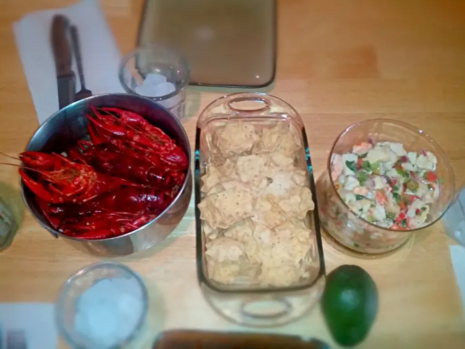 Snapdishの料理写真:Appetizer: Crawfish & Seafood Ceviche(4th July `14)|Yari Gonzálezさん