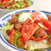 温玉のせサラダ冷麺♪|こぺ こぺちさん