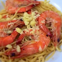 White wine prawn pasta|Elaine Gohさん