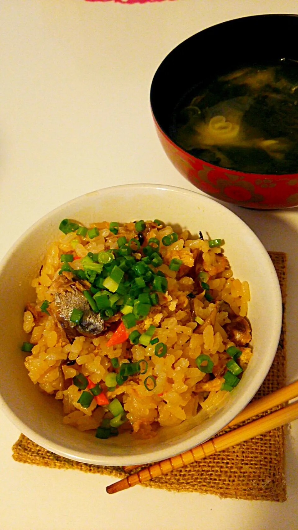 鯖缶を使って炊き込みご飯♪|かなさん