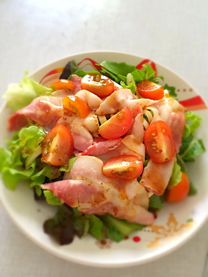 Snapdishの料理写真:Bacon Salad|kaningさん