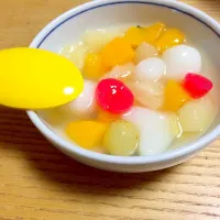 Snapdishの料理写真:白玉フルーツ|えりかさん