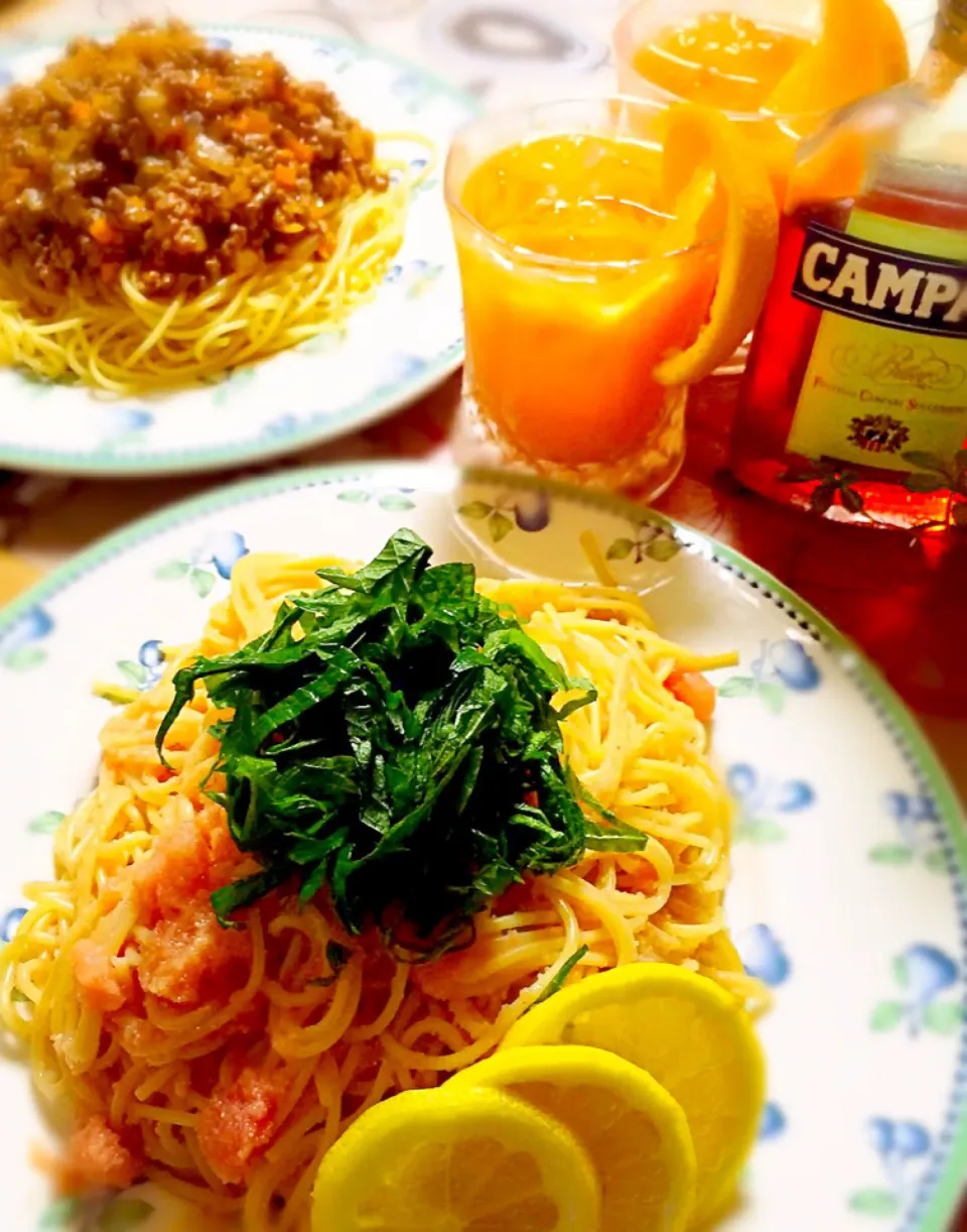 定番パスタ🍝deカンパリ🍊|honamiさん