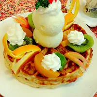 fruits waffle|joennさん