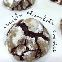 Crackle Chocolate Cookies|Patch Pさん