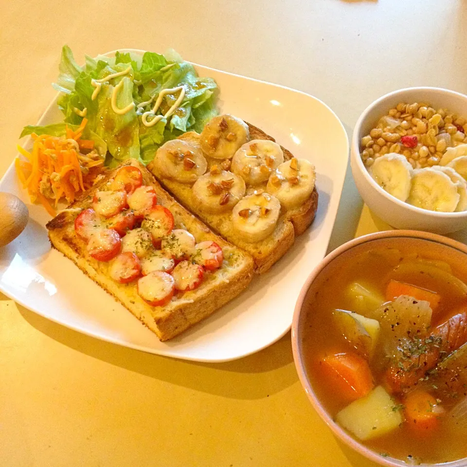 Snapdishの料理写真:7/7 朝ごはん|thisissahさん