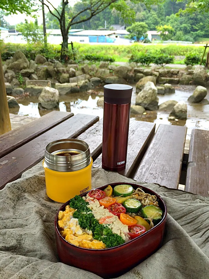 Snapdishの料理写真:ピクニック・ランチ♬ (▰˘◡˘▰)☝︎|Yoshinobu Nakagawaさん