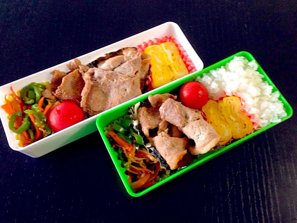 Snapdishの料理写真:生姜焼き弁当！|もずさん