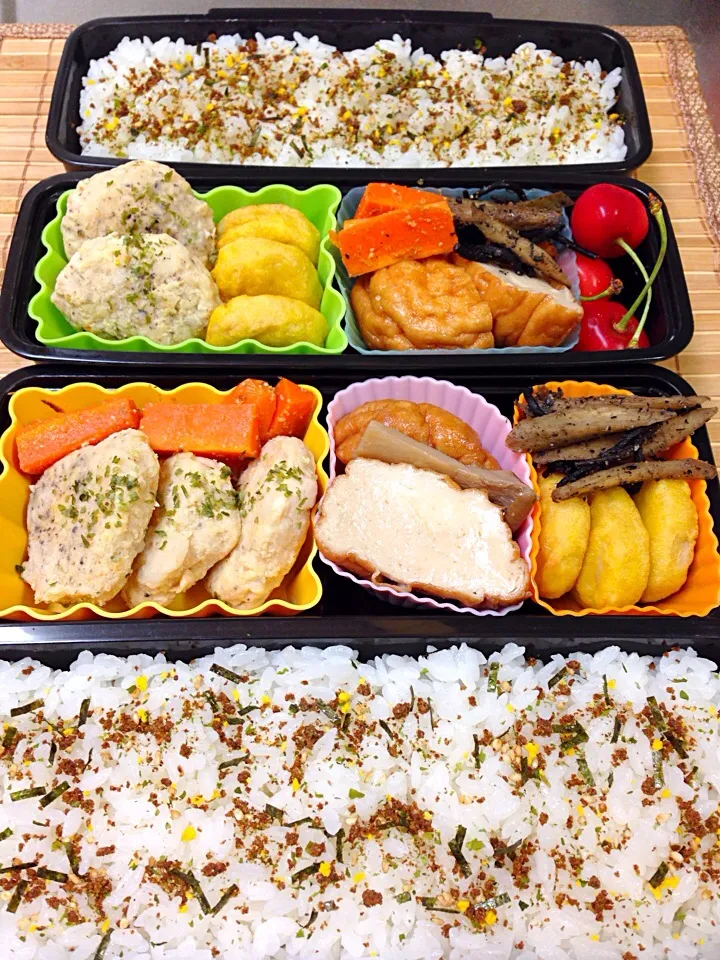 Snapdishの料理写真:旦那さん&息子のお弁当|きよさん