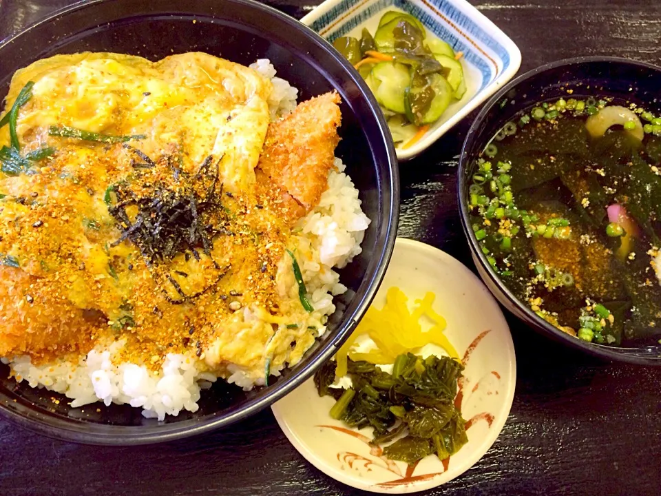 カツ丼セット|Food is lifeさん