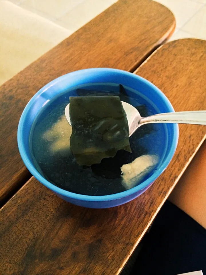 Father's homemade seaweed soup|fuyinfuyinさん