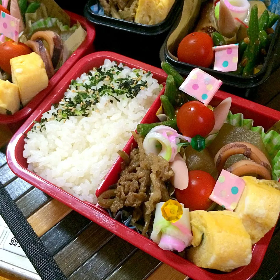 Snapdishの料理写真:2014.7.8のお弁当(^^)|meguさん