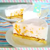 Snapdishの料理写真:くららさんのパインとヨーグルトのしゅわしゅわ~んムースケーキ☆|まあちんさん