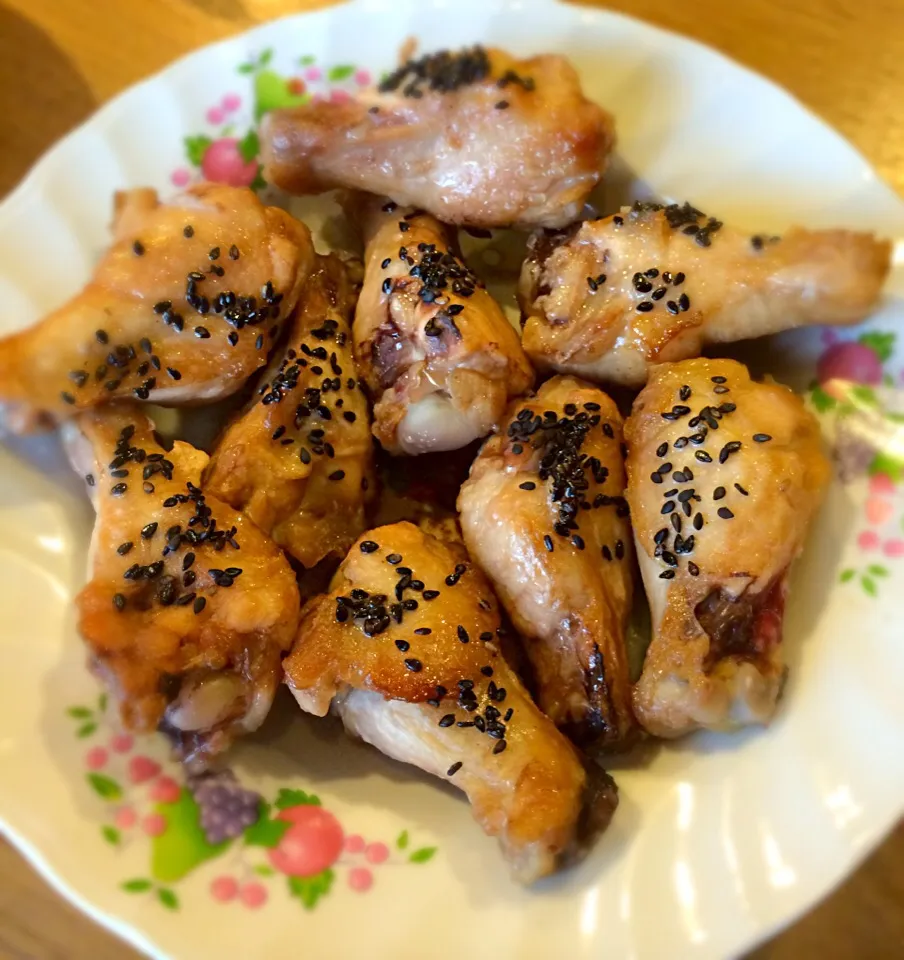 Snapdishの料理写真:Chicken grilled teriyaki and black sesame|Rita L'amoritaさん