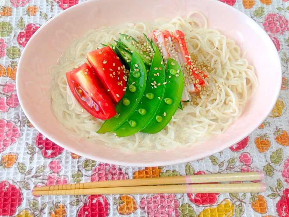 ちょ〜簡単✨豆乳そうめん(^ ^)🎵|nacchan♪さん