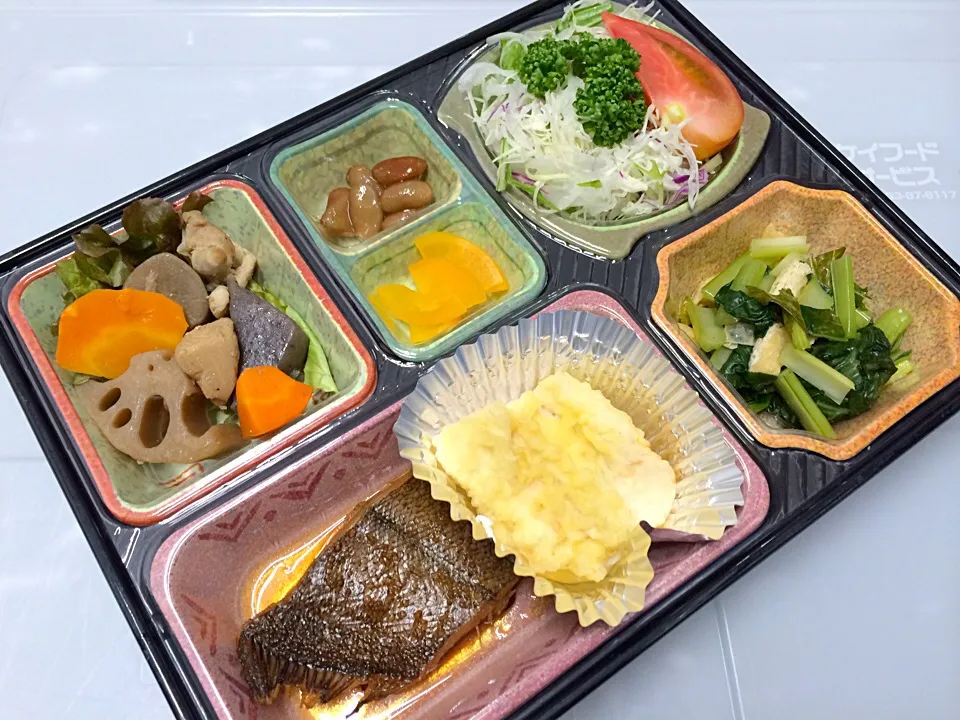 鰈のみそれ煮 日替わり弁当 豊川市の宅配弁当店|Naokazu Kuritaさん