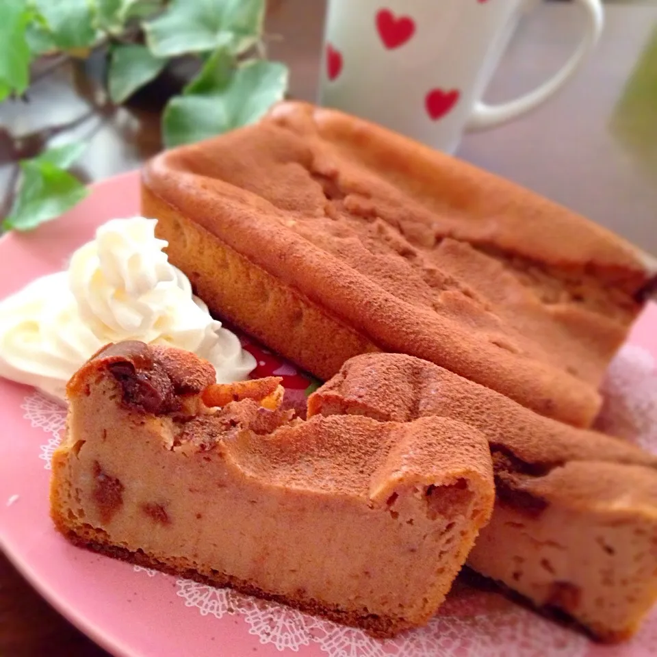 ともさんの料理 ワンボウルで☆水切り不要ヨーグルトとHMで簡単抹茶のベークドチーズケーキ～|ららさん