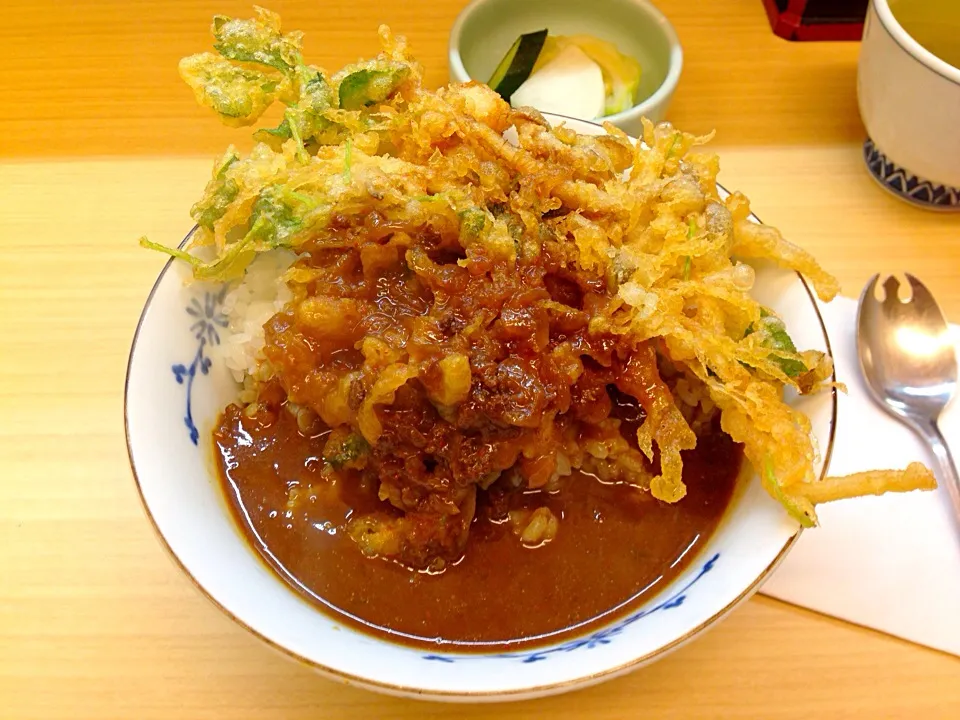 かき揚げカレー丼(天重本店)|嶌田竜也さん