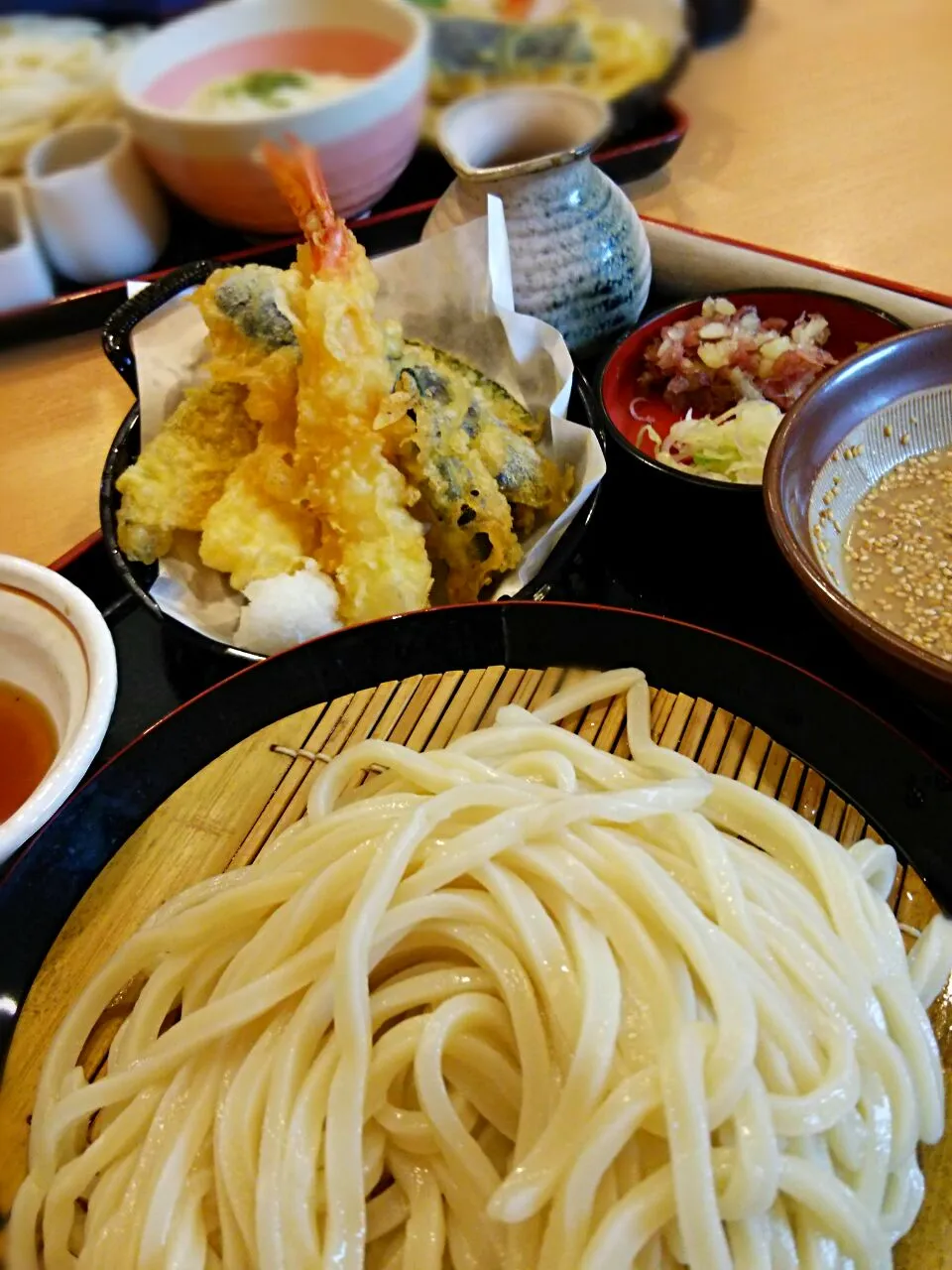 天ぷら冷汁うどん @久兵衞屋八王子めじろ台店|のものも🍻さん