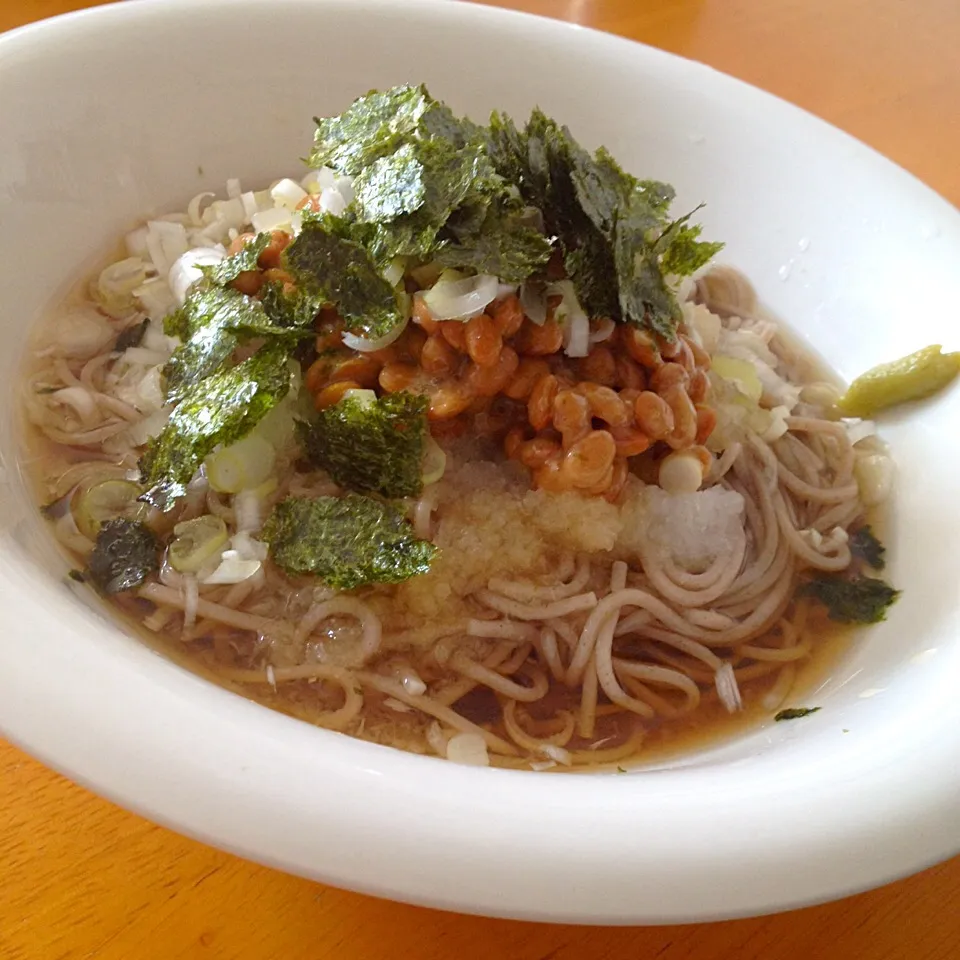 納豆おろし蕎麦|カウンター嬢さん