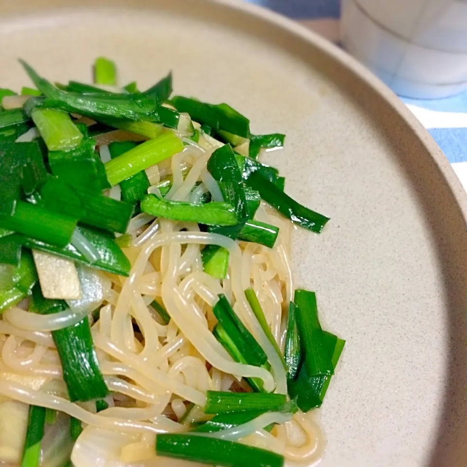 しらたきでニラと生姜のアジアン焼きそば風|kumiさん