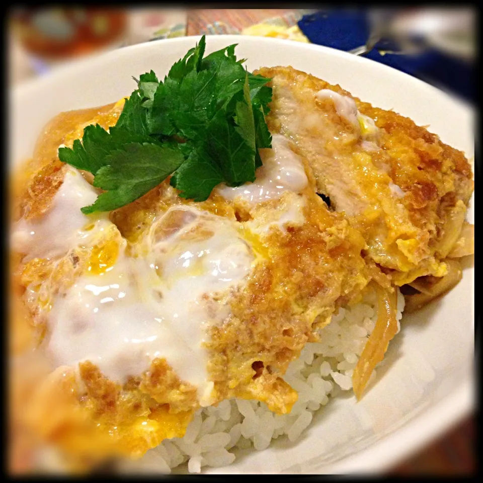 メインはカツ丼！|ちぇさん