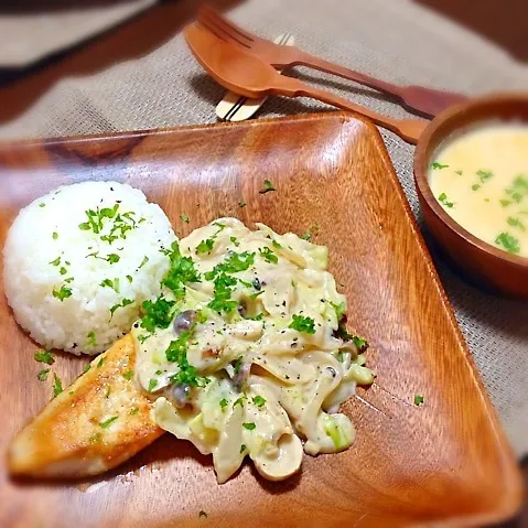 White Fish with Cream Sauce|Cooking Loriさん