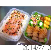 Snapdishの料理写真:生姜焼き弁当|やさぽんさん