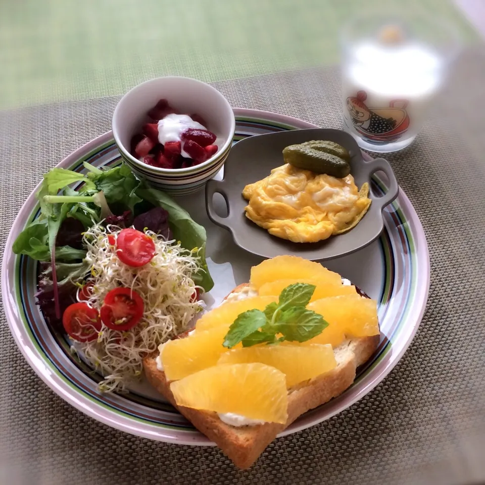 今日の朝ごはん|ぺんぎんさん