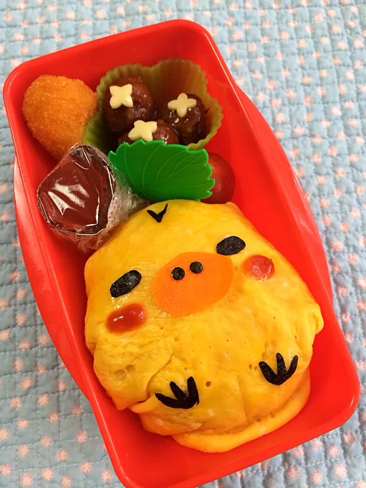 キイロイトリのオムライス弁当|manacocoさん