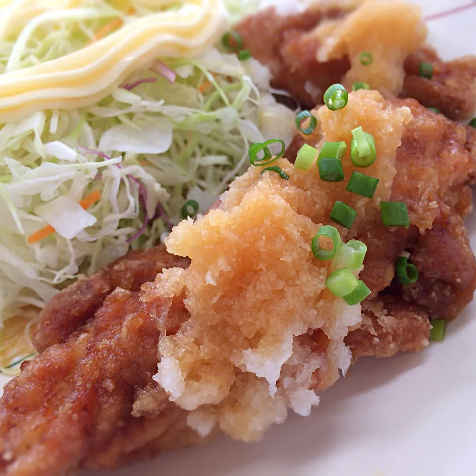 チキン唐揚げ おろしポン酢|さるさん