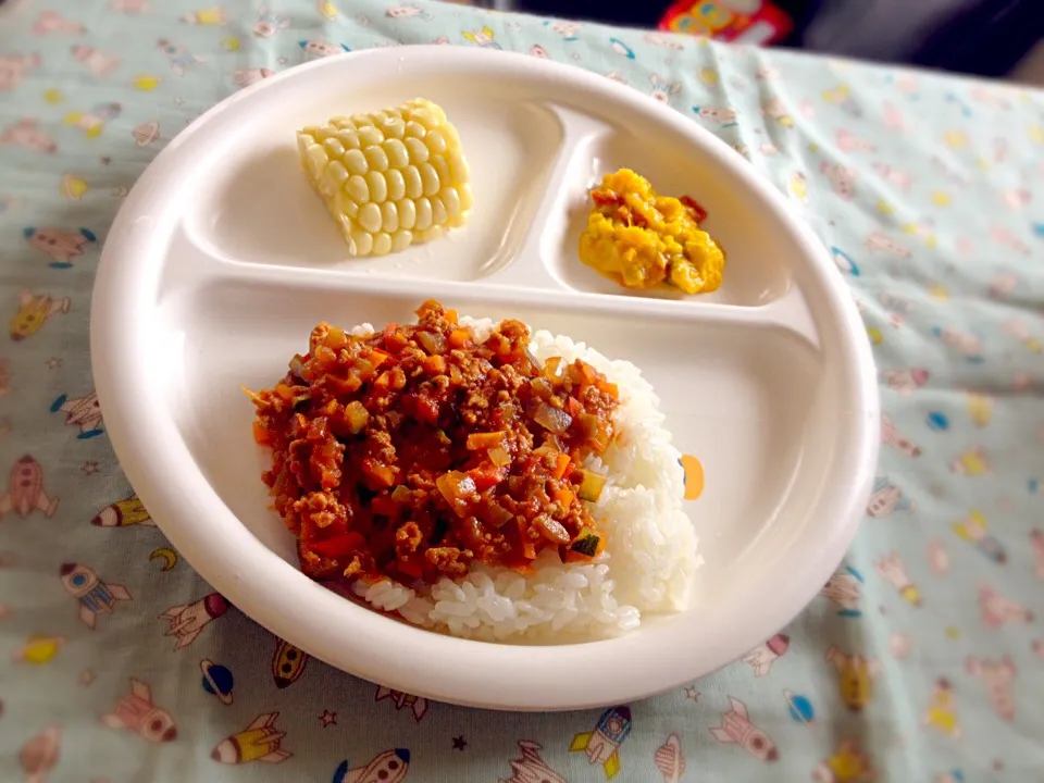 息子ランチ トマトキーマカレー|eriさん