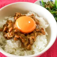 Snapdishの料理写真:卵かけ納豆ご飯|Teagardenさん